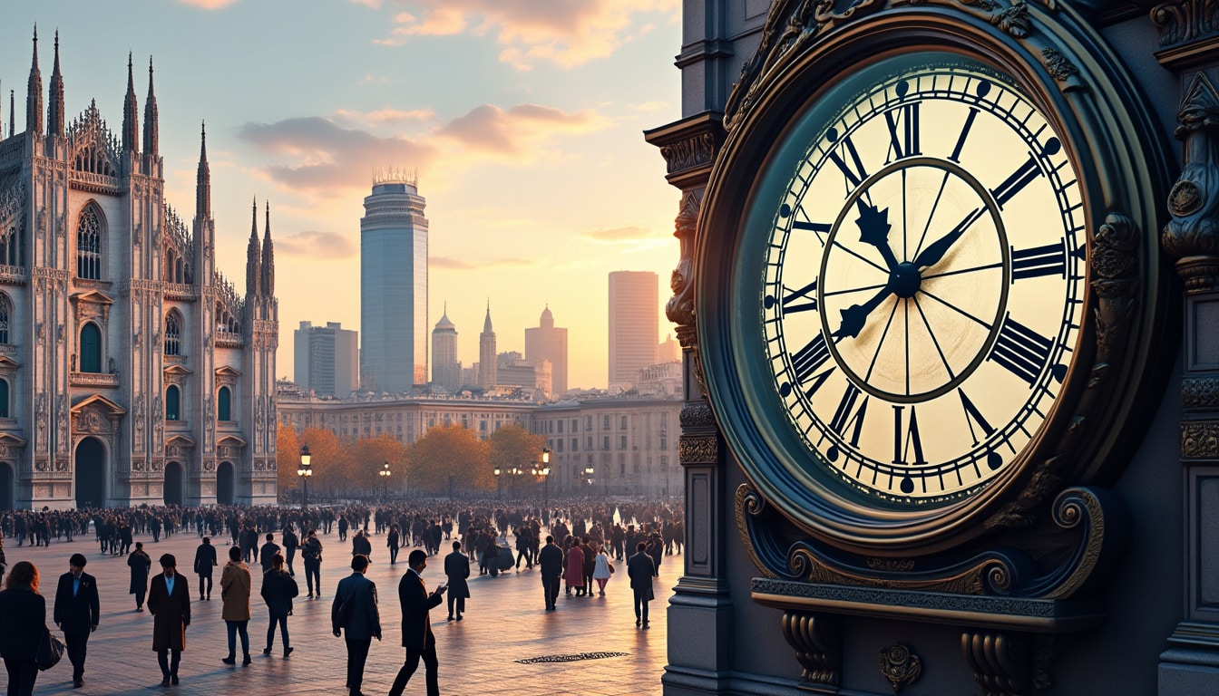 discover the current time and time zone in milan. stay informed about local time differences and scheduling, whether you're planning a visit or scheduling a meeting across time zones.